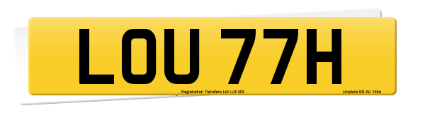 Registration number LOU 77H